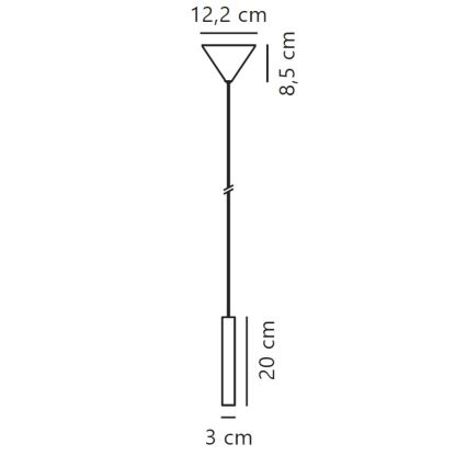 Nordlux - Dimmbare LED-Hängeleuchte an Schnur OMARI LED/4,4W/230V schwarz