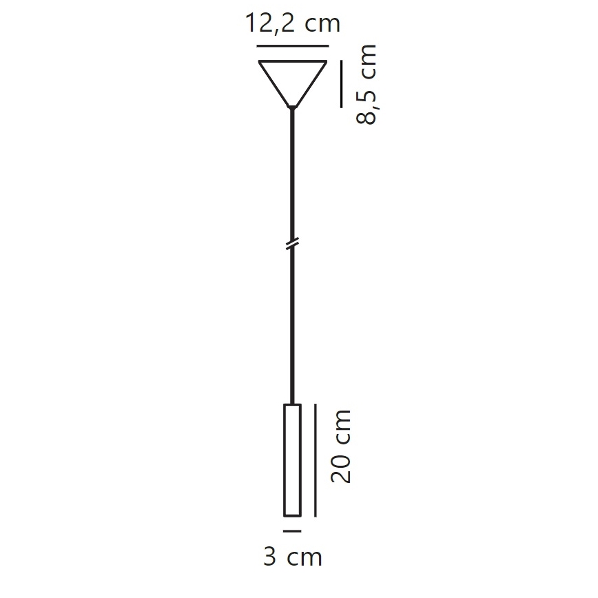 Nordlux - Dimmbare LED-Hängeleuchte an Schnur OMARI LED/4,4W/230V schwarz