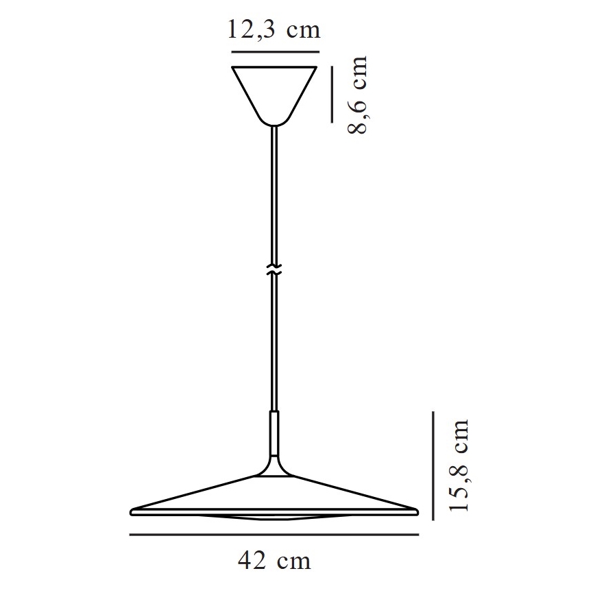Nordlux - Dimmbare LED-Hängeleuchte BALANCE LED/230V 2700K d 42 cm schwarz