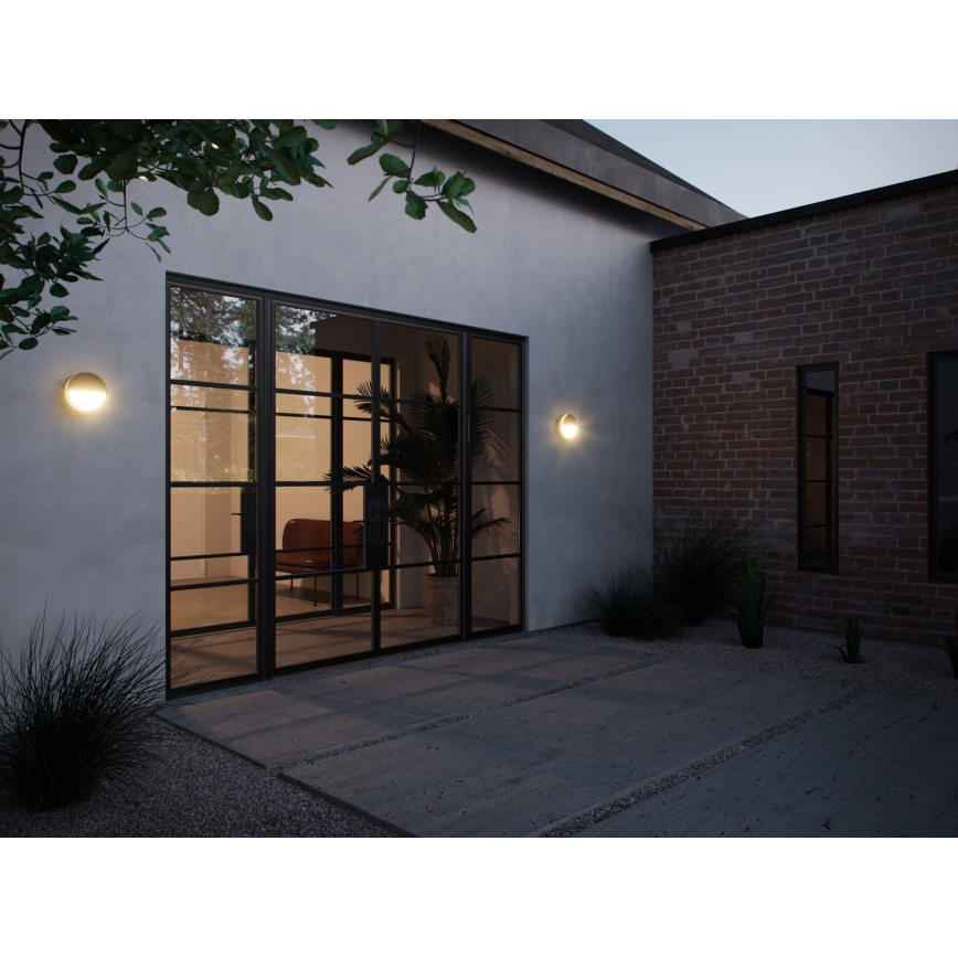 Nordlux - Dimmbare LED-Outdoor-Wandleuchte AVA SMART LED/9,5W/230V 2700K IP54 schwarz