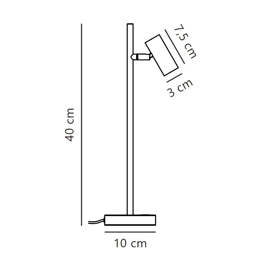 Nordlux - Dimmbare LED-Tischleuchte OMARI LED/3,2W/230V schwarz