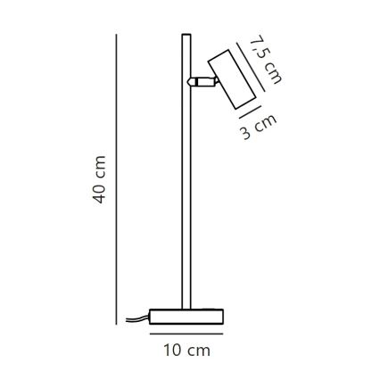 Nordlux - Dimmbare LED-Tischleuchte OMARI LED/3,2W/230V weiß