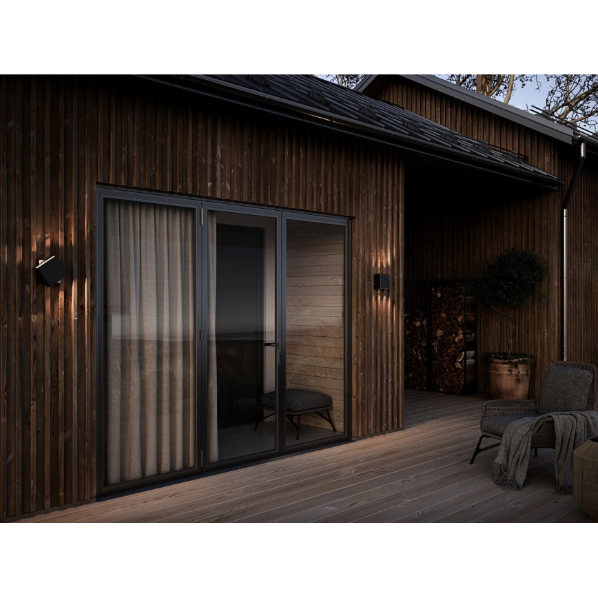 Nordlux - dimmbare LED-Außenwandleuchte TURN LED/13,8W/230V IP54 schwarz