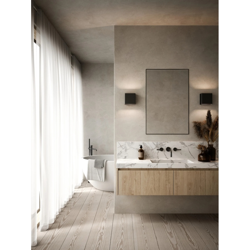 Nordlux - dimmbare LED-Außenwandleuchte TURN LED/13,8W/230V IP54 schwarz