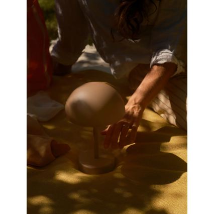 Nordlux - LED-dimmbare, wiederaufladbare Außen-Tischlampe ELLEN LED/2,8W/3,7V 2200 mAh IP44 braun