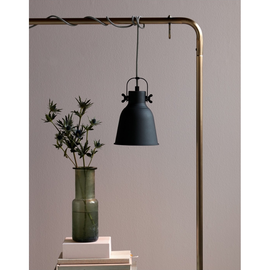 Nordlux - Hängeleuchte an Schnur ADRIAN 1xE27/25W/230V d 16 cm anthrazit