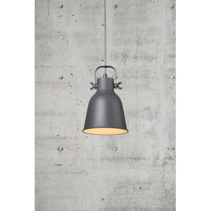 Nordlux - Hängeleuchte an Schnur ADRIAN 1xE27/25W/230V d 16 cm anthrazit
