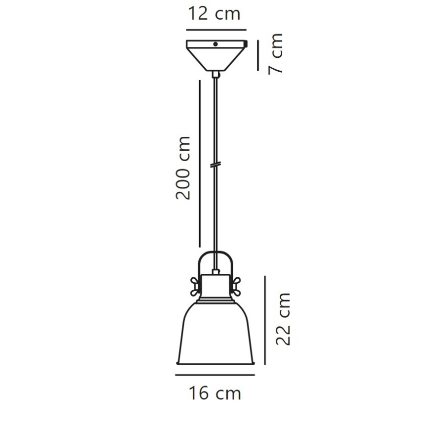 Nordlux - Hängeleuchte an Schnur ADRIAN 1xE27/25W/230V d 16 cm anthrazit