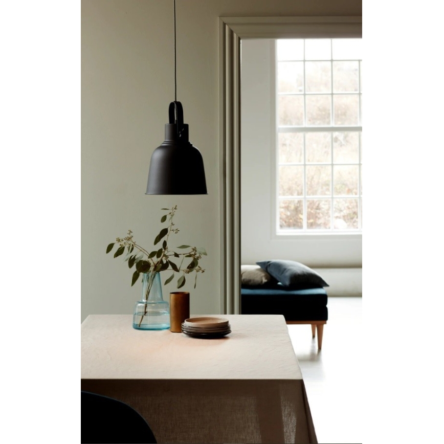 Nordlux - Hängeleuchte an Schnur ADRIAN 1xE27/40W/230V d 25 cm anthrazit
