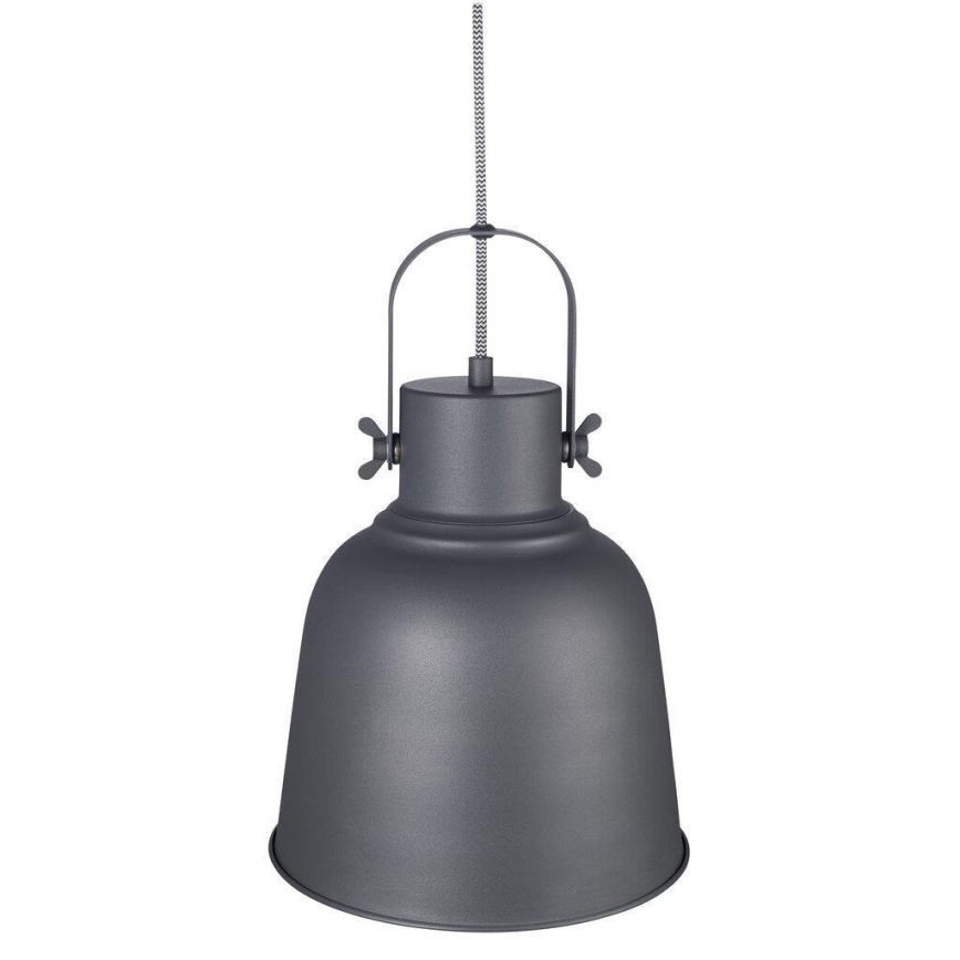 Nordlux - Hängeleuchte an Schnur ADRIAN 1xE27/40W/230V d 25 cm anthrazit