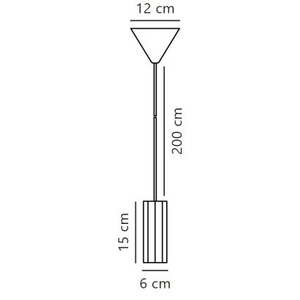 Nordlux - Hängeleuchte an Schnur ALANIS 1xGU10/15W/230V