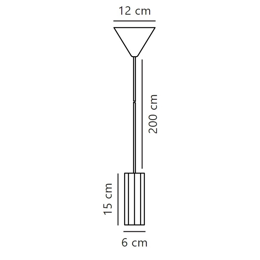 Nordlux - Hängeleuchte an Schnur ALANIS 1xGU10/15W/230V