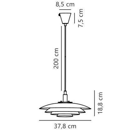 Nordlux - Hängeleuchte an Schnur BRETAGNE 1xG9/25W/230V weiß