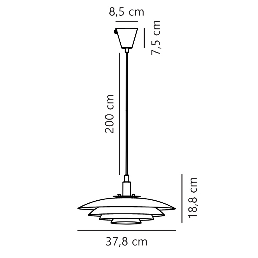 Nordlux - Hängeleuchte an Schnur BRETAGNE 1xG9/25W/230V weiß