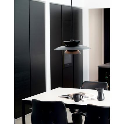Nordlux - Hängeleuchte an Schnur CARMEN 1xE27/40W/230V schwarz