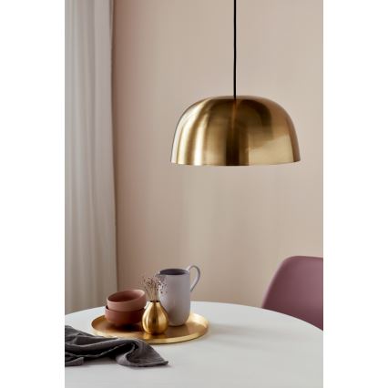 Nordlux - Hängeleuchte an Schnur CERA 1xE27/60W/230V golden