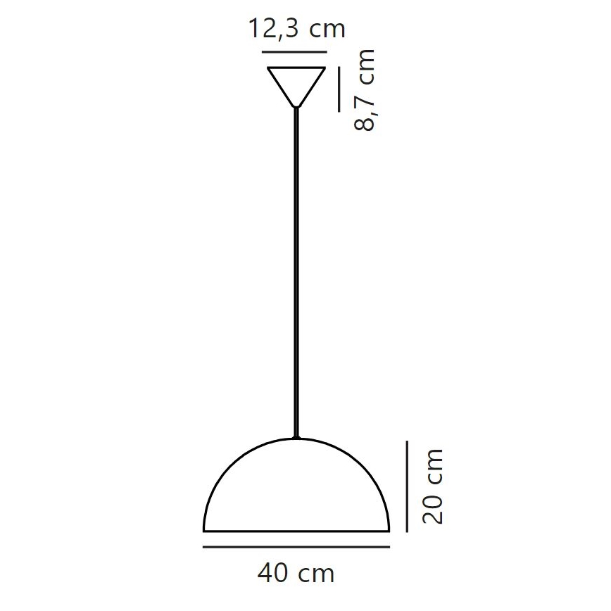 Nordlux - Hängeleuchte an Schnur ELLEN 1xE27/40W/230V