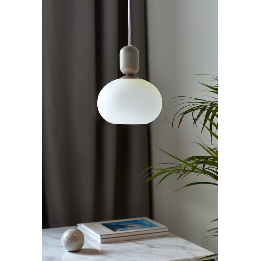 Nordlux - Hängeleuchte an Schnur NOTTI 1xE27/40W/230V grau