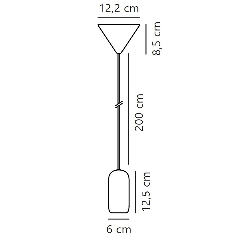 Nordlux - Hängeleuchte an Schnur NOTTI 1xE27/40W/230V grau