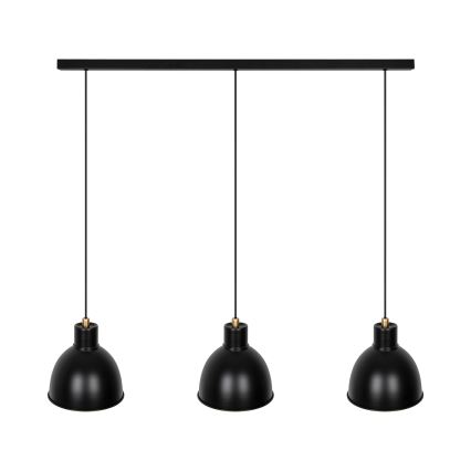Nordlux - Hängeleuchte an Schnur POP 3xE27/40W/230V schwarz/golden