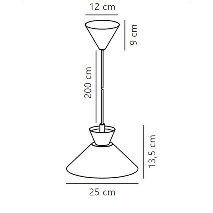 Nordlux - Hängeleuchte DIAL 1xE27/40W/230V d 25 cm weiß