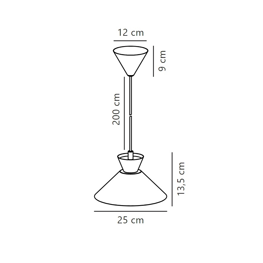 Nordlux - Hängeleuchte DIAL 1xE27/40W/230V d 25 cm grau