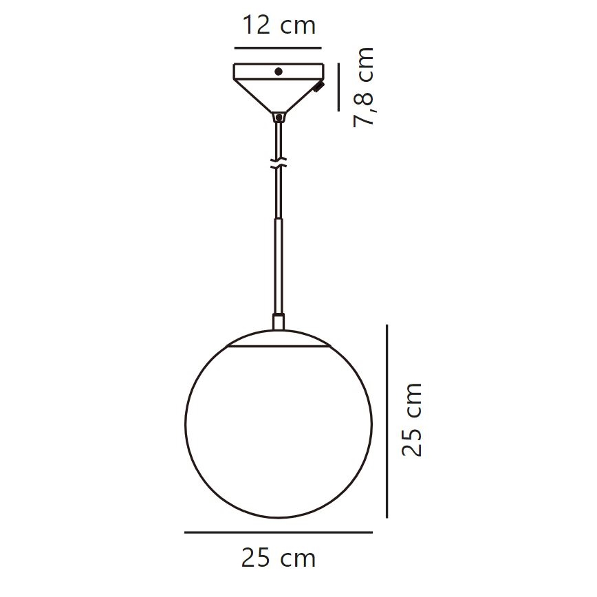 Nordlux - Hängeleuchte GRANT 1xE27/25W/230V d 25 cm