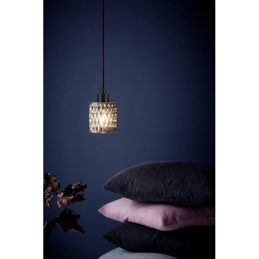Nordlux - Hängeleuchte HOLLYWOOD 1xE27/60W/230V rauchig
