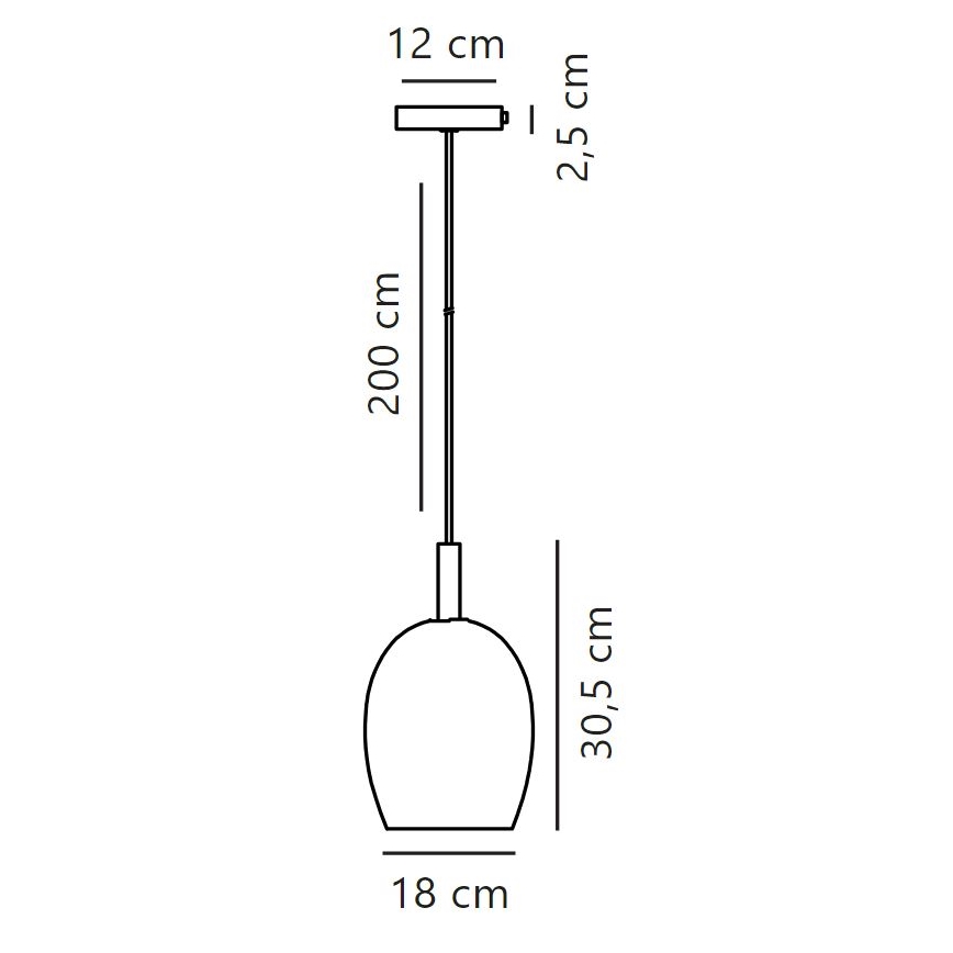 Nordlux - Hängeleuchte UMA 1xE27/40W/230V
