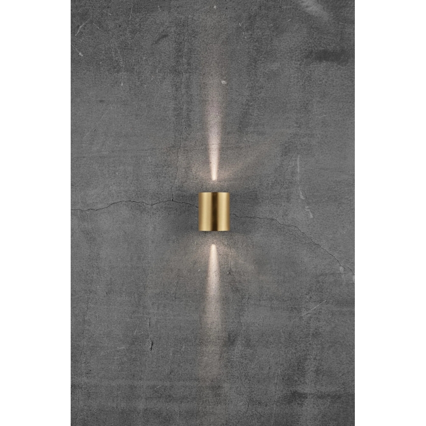 Nordlux - LED-Außenwandleuchte CANTO 2xLED/5,5W/230V IP44 goldfarben