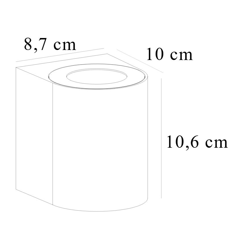 Nordlux - LED Außenwandleuchte CANTO 2xLED/5,5W/230V IP44 grau