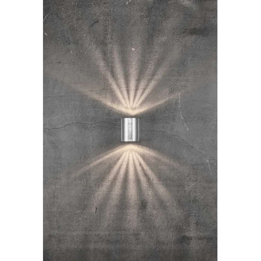 Nordlux - LED Außenwandleuchte CANTO 2xLED/6W/230V IP44 silber