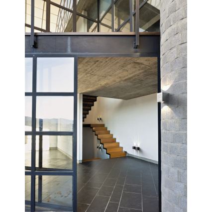 Nordlux - LED Außenwandleuchte CANTO 2xLED/6W/230V IP44 silber