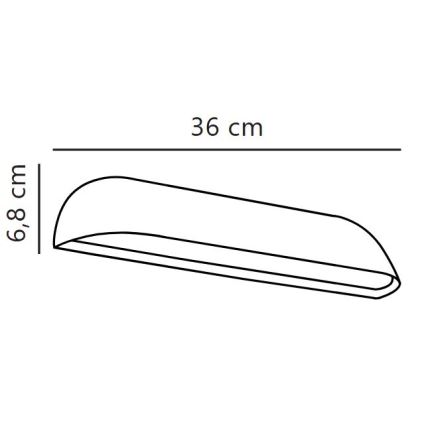Nordlux - LED-Außenwandleuchte FRONT LED/11W/230V IP44