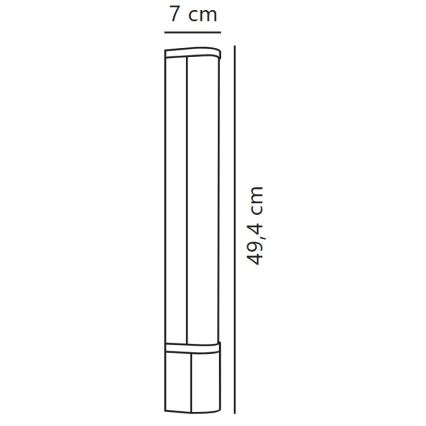 Nordlux - LED-Badezimmer-Spiegelbeleuchtung MALAIKA LED/6W/230V 3000K IP44 schwarz