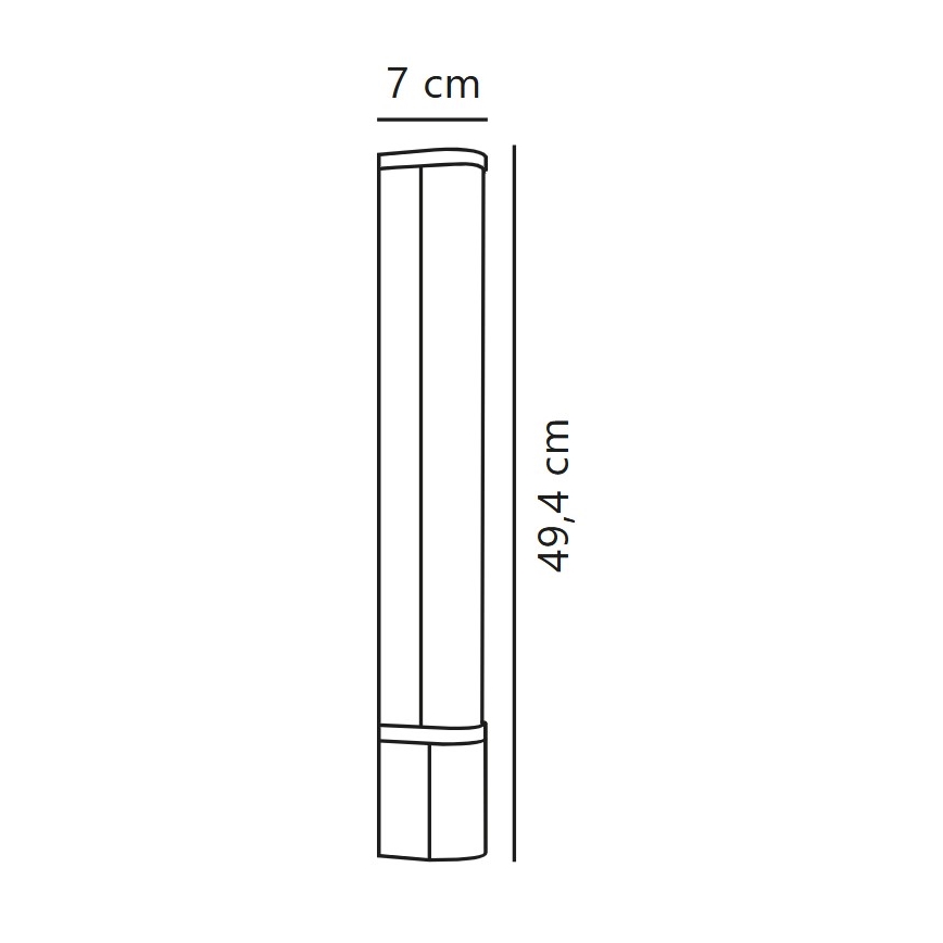 Nordlux - LED-Badezimmer-Spiegelbeleuchtung MALAIKA LED/6W/230V 3000K IP44 schwarz