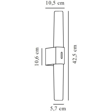 Nordlux - LED-Badspiegelleuchte HELVA LED/9W/230V IP44