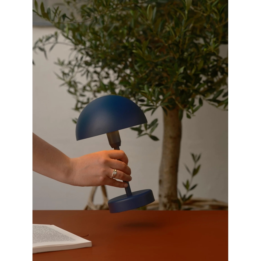 Nordlux - ELLEN LED, dimmbar, wiederaufladbare Outdoor-Tischleuchte mit Touch, LED/2,8W/3,7V 2200 mAh IP44 blau