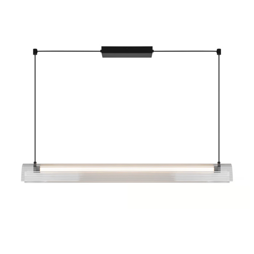 Nordlux - Dimmbare LED-Hängeleuchte an Stahlseil ALIANI LED/20W/230V 3000K 100 cm schwarz/klar