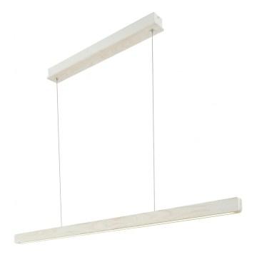 Nordlux - LED-dimmbare Pendelleuchte an Seil ILGAS LED/47W/230V 3000K weiß/Esche 115 cm