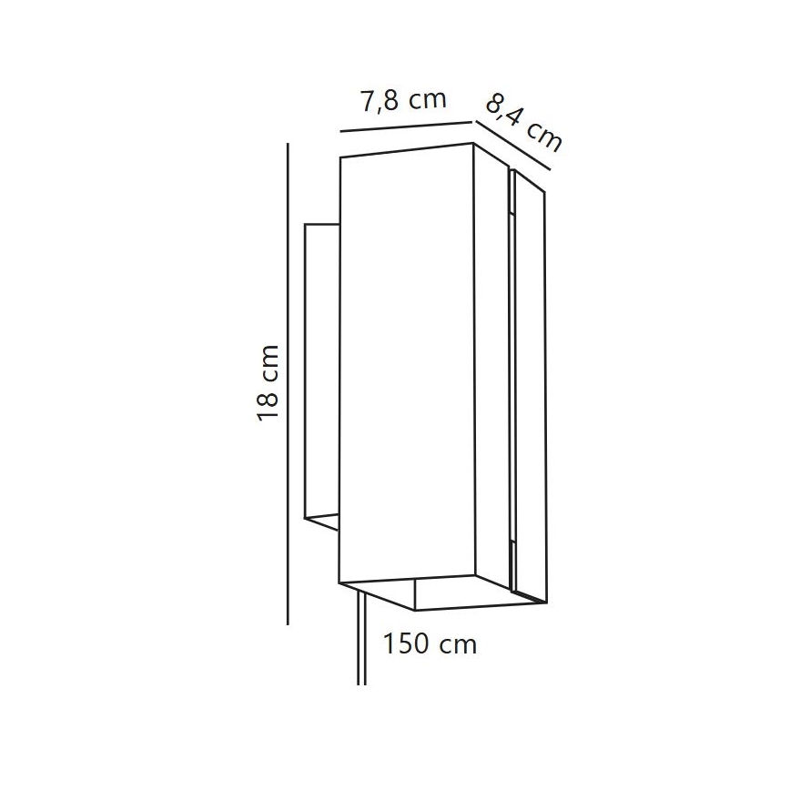 Nordlux - LED dimmbare Wandleuchte CURTIZ 2xLED/4,5W/230V schwarz