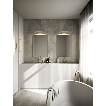 Nordlux - LED dimmbares Badezimmerspiegellicht OTIS LED/14W/230V IP44 40 cm silber