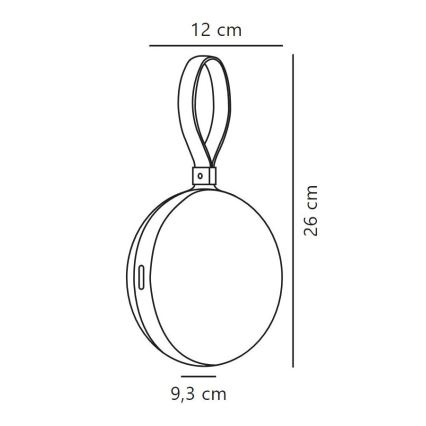 Nordlux - LED Dimmbares tragbares Außenleuchte BRING TO-GO LED/1W/3,7V IP54 1500 mAh grün