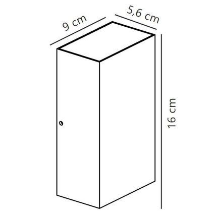 Nordlux - LED-Outdoor-Wandleuchte ROLD LED/10,5W/230V 3000K IP54 schwarz