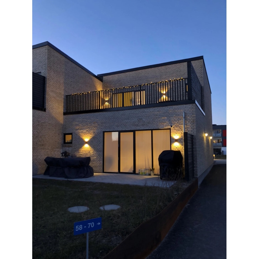 Nordlux - LED-Outdoor-Wandleuchte ROLD LED/10,5W/230V 3000K IP54 schwarz