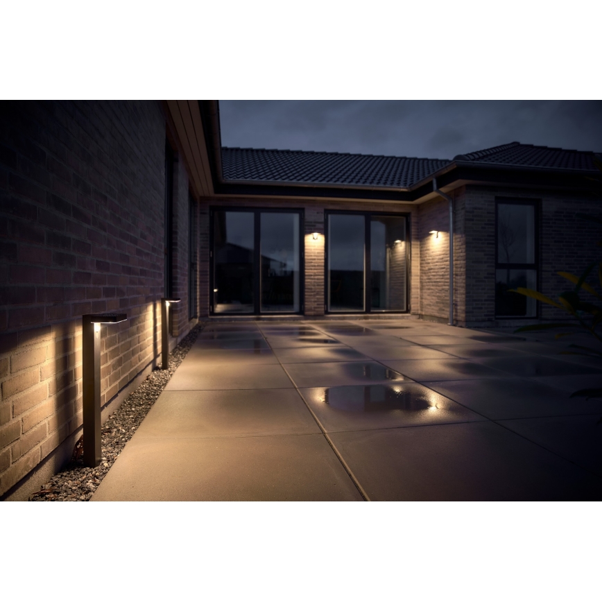 Nordlux - LED Solar-Wandleuchte mit Sensor RICA LED/5W/3,7V IP44 2200 mAh eckig