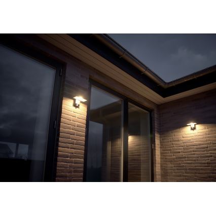 Nordlux - LED Solar-Wandleuchte mit Sensor RICA LED/5W/3,7V IP44 2200 mAh eckig