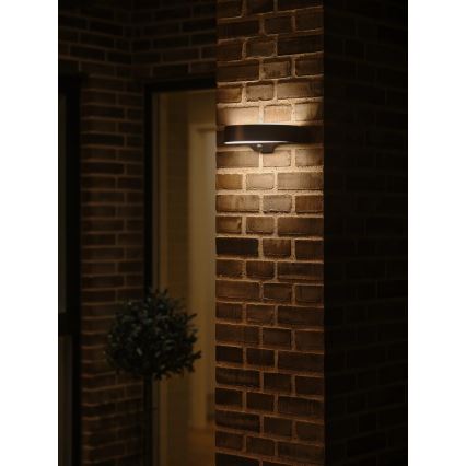 Nordlux - LED Solar-Wandleuchte mit Sensor MONAY LED/5W/5V 3000K IP44 2000 mAh schwarz