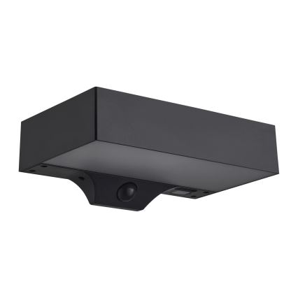 Nordlux - LED Solar-Wandleuchte mit Sensor MONAY LED/5W/5V 3000K IP44 2000 mAh schwarz
