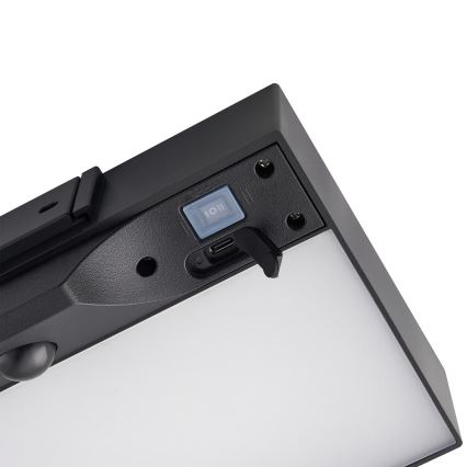 Nordlux - LED Solar-Wandleuchte mit Sensor MONAY LED/5W/5V 3000K IP44 2000 mAh schwarz